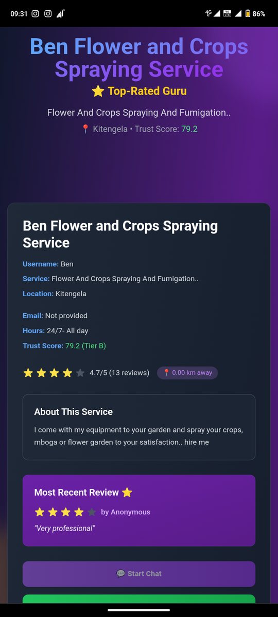 Ben Flower and Crops Spraying Service work 7